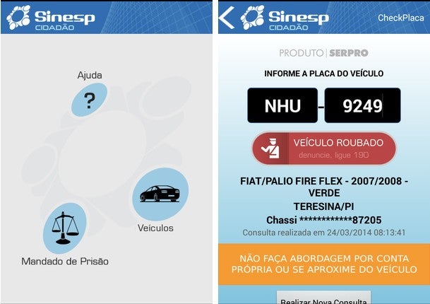 App Sinesp Cidadão aproxima cidadão da segurança pública