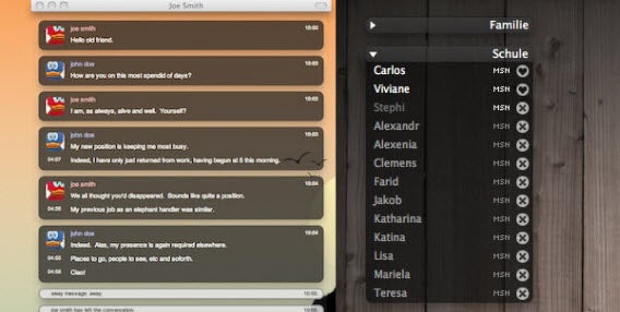 O Adium para Mac é totalmente customizável