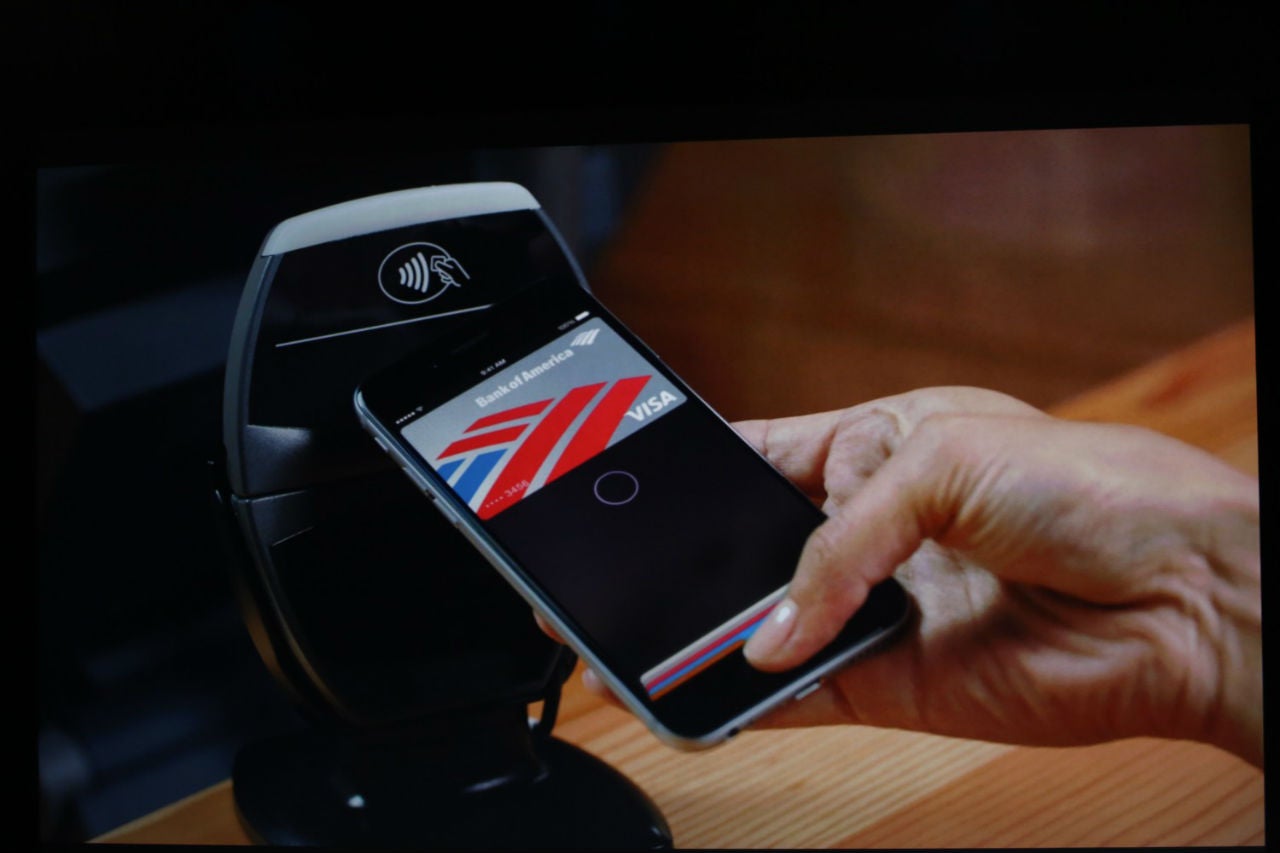 Sistema de pagamento do iPhone usando o NFC