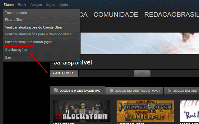 Habilitando o Steam Guard