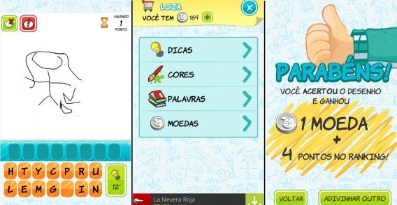 Interface do app Imagem e Ação