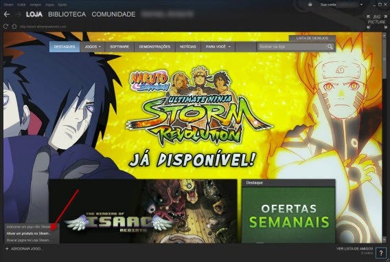 Adicionar um produto Steam Adicionar um produto Steam