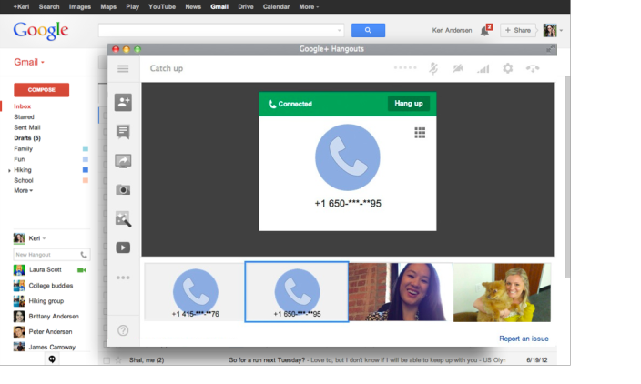 Integração com outros serviços do Google é o ponto forte do Hangouts