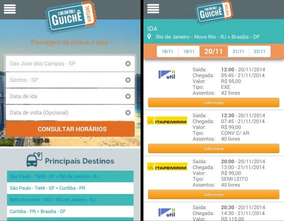 Bilhetes de ônibus sem filas nem guichês longe de casa