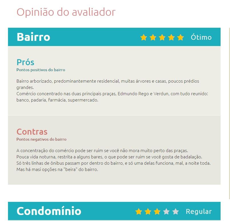 Avaliação de imóveis no Já Morei