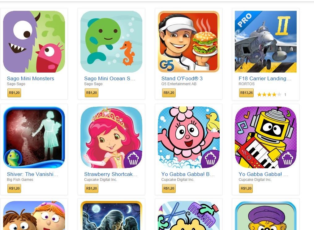 amazon apps infantis