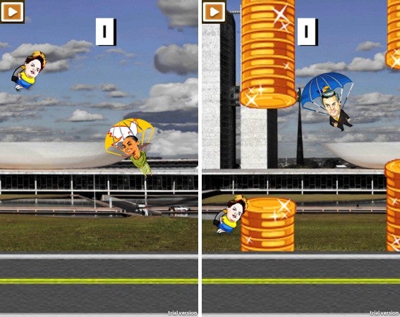 Gilma faz piadas com políticos