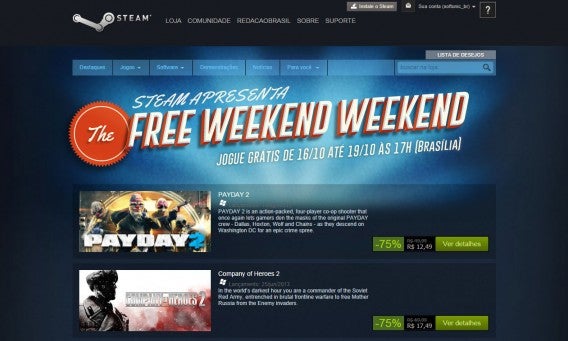 Promoção Steam