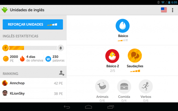 Acompanhe seu progresso e compare com outros alunos