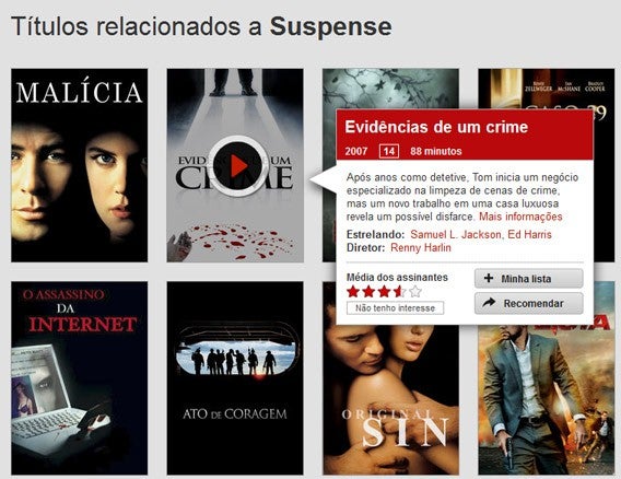 Deixe o mouse sobre a imagem para ver a janela de mais informações