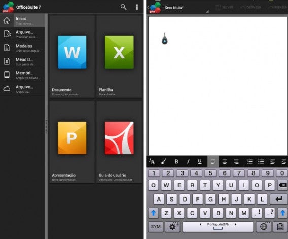 Officesuite7 é versátil na edição e exibição