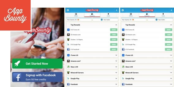 Screenshots do App Bounty