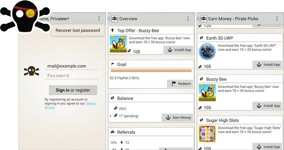Screenshot do Cash Pirate