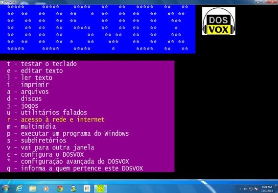 Listas de tarefas no DOSVOX
