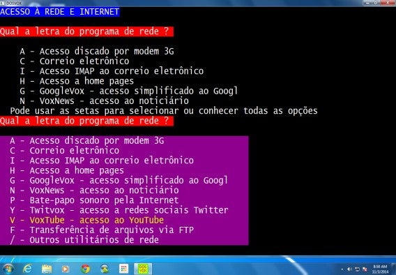 Comparado ao Windows, a navegação é bastante diferente