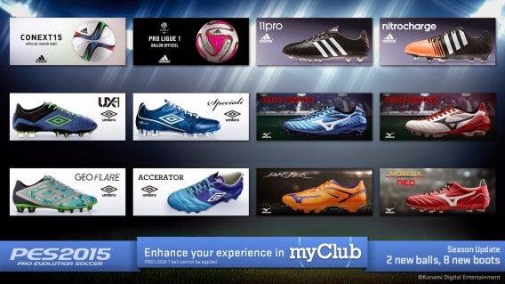 Novas chuteiras e bolas - PES 2015