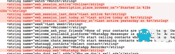 Código do WhatsApp para Android faz referência à versão web