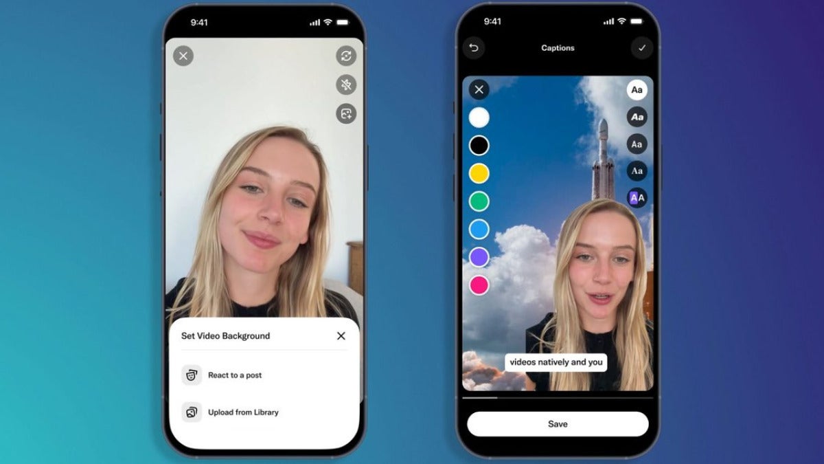 X acaba de lançar editor de vídeo para iPhone: legendas e fundo personalizado