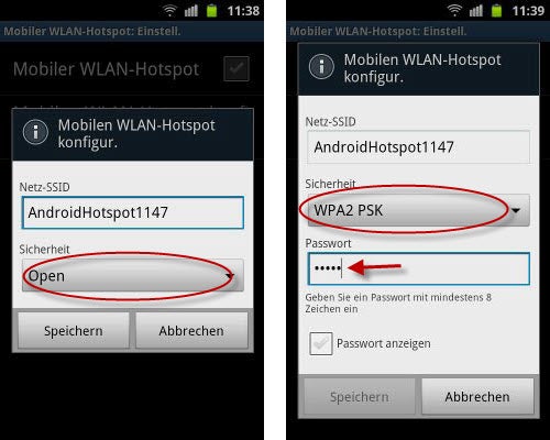WLAN-Hotspot konfigurieren