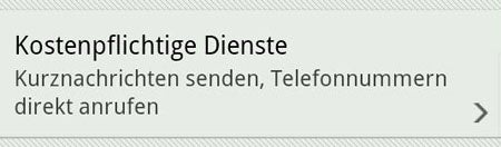 Kostenpflichtige Dienste