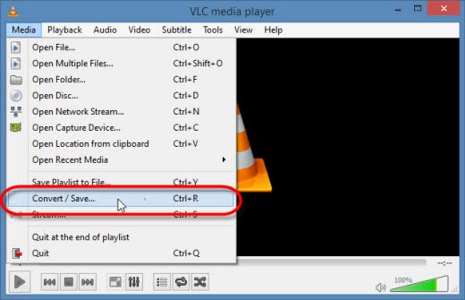 vlc media player convert video files 01B