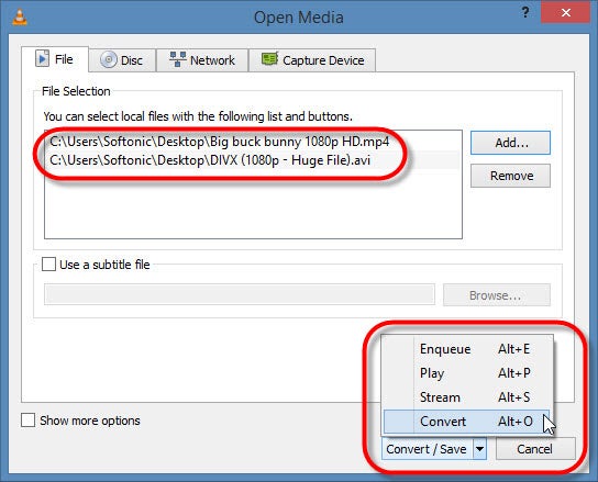 vlc media player convert video files 03