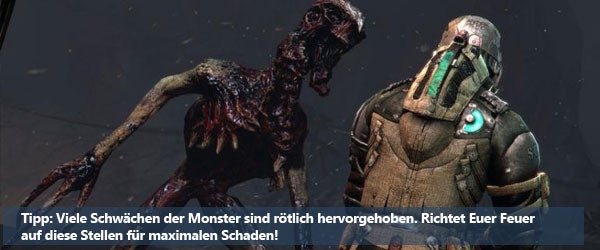 Dead Space 3: Schwächen nutzen!