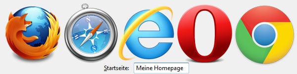 Die Browser-Startseite wechseln