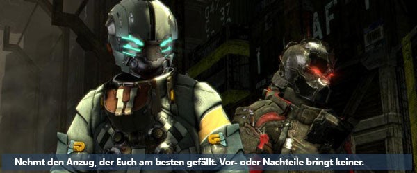 Dead Space 3: Freie Anzugwahl