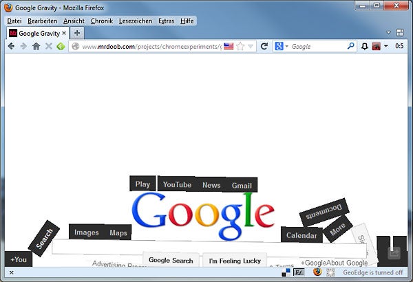 Google Gravity Google Gravity