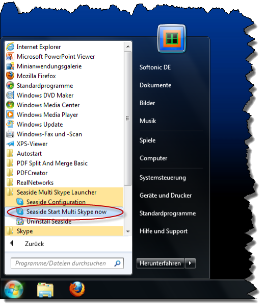 Seaside Multi Skype Launcher - Start Seaside Multi Skype Launcher - Start