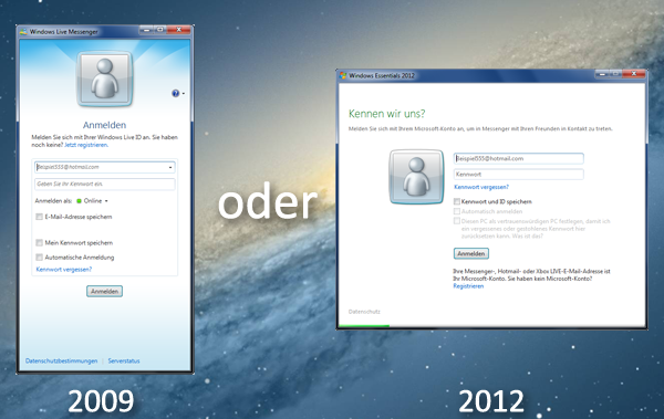 Messenger Reviver 2 - Windows Live Messenger Anmeldemaske