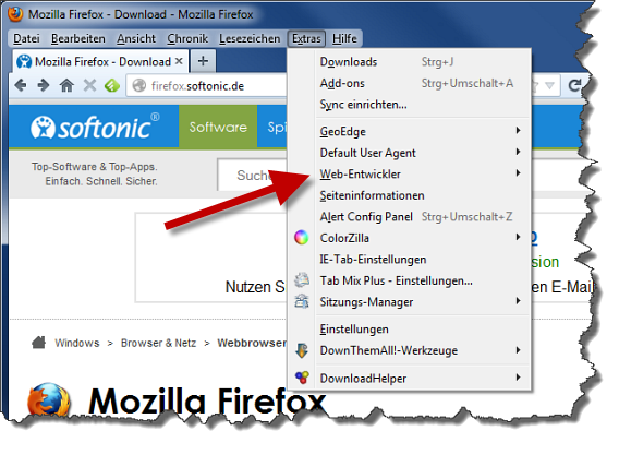 Firefox OS Simulator starten