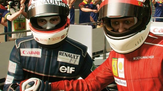 F1 2013 Boxengasse. Bild: Codemasters