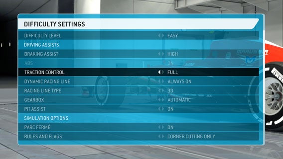 F1 2013 Settings