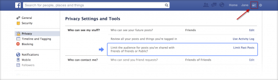 Facebook Privatsphäre-Einstellungen
