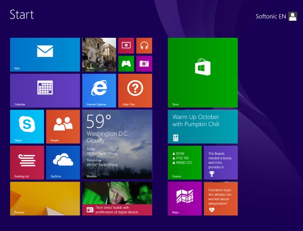 windows 8.1 start menu softonic EN600