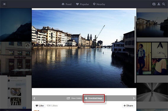 Pixsta Bild speichern