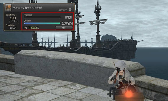 Final Fantasy XIV: Basteln von HQ-Items