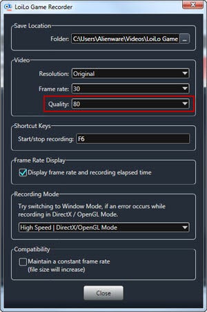 Let's Play - LoiLo Settings
