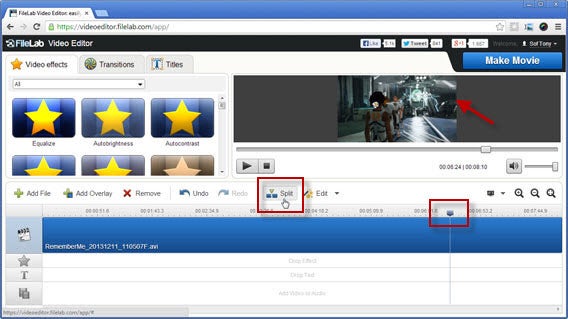 FileLab Video Editor - Timeline