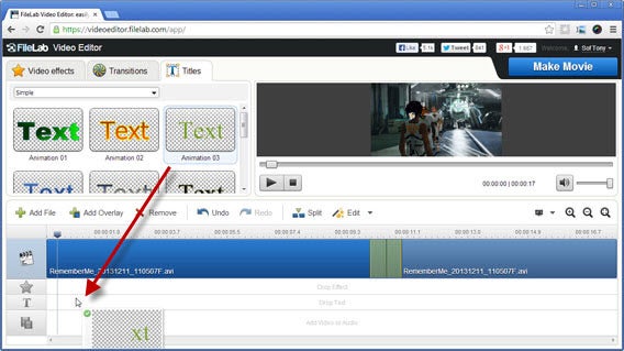 FileLab Video Editor - Text