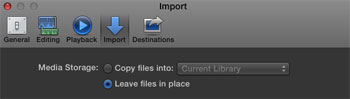 Final Cut Pro X Import - Preference