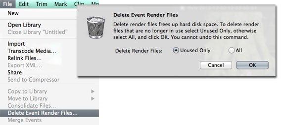 Final Cut Pro X - Renderfiles
