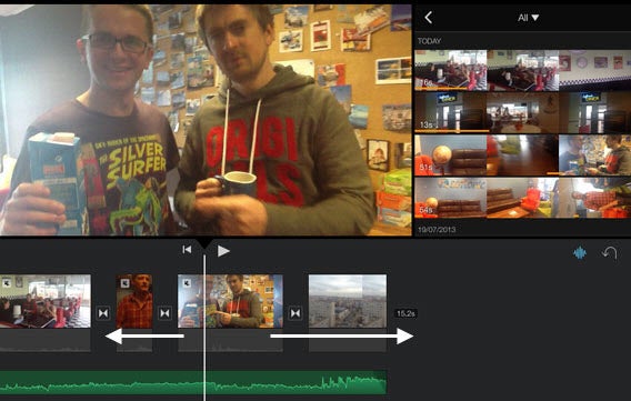iPad Video Edit - Move clips