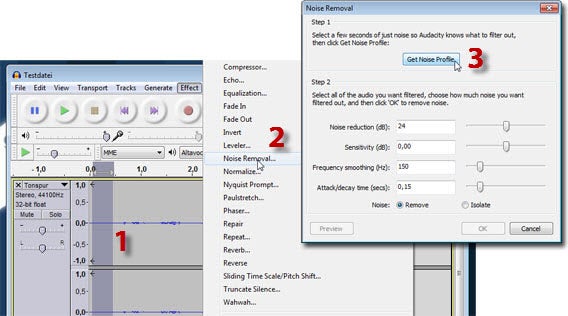 Audacity - Noise Removal