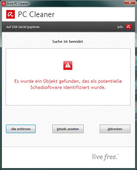 Avira PC Cleaner screenshot