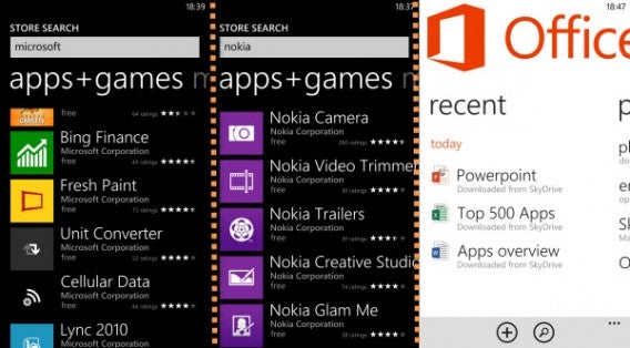 windows phone apps from microsoft and nokia