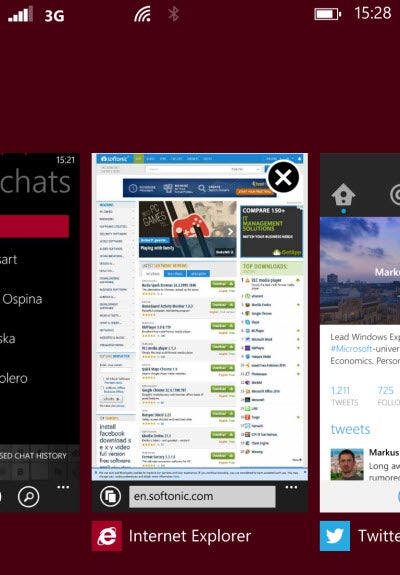 windows phone multitasking