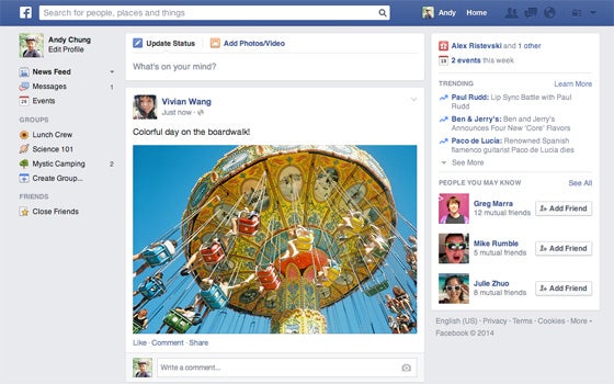 Facebook: Neuer Look für die Neuigkeiten